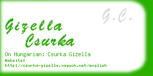 gizella csurka business card